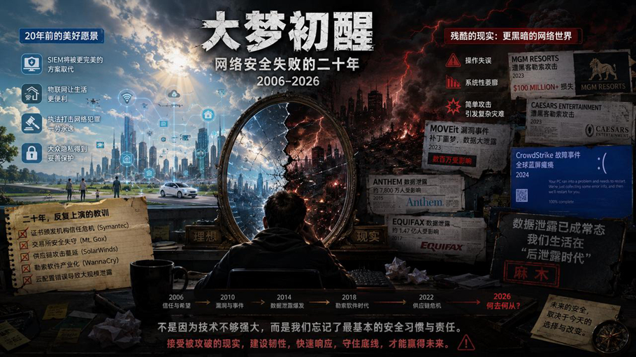 蓦然回首：网络安全二十年大梦初醒，向死而生