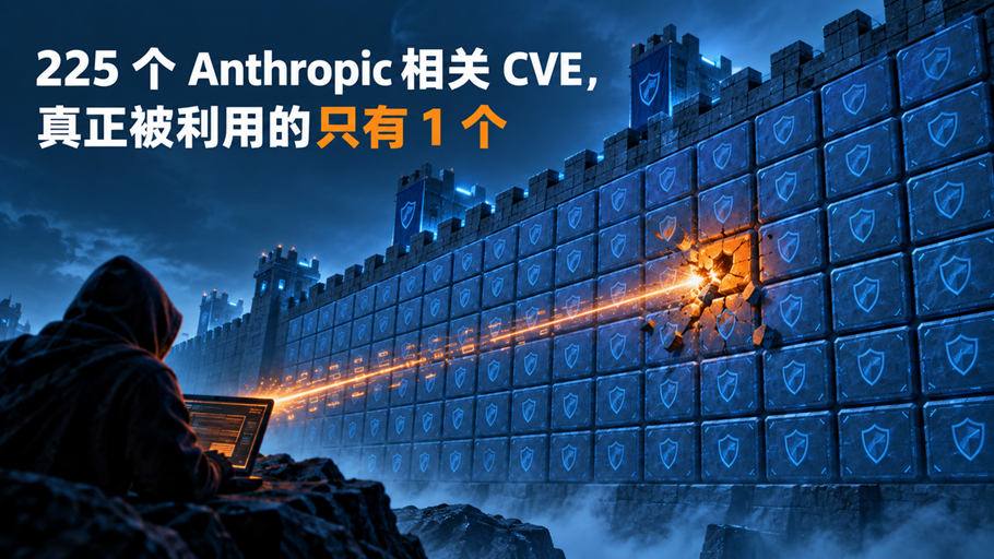 225 个 Anthropic 相关 CVE，真正被利用的只有 1 个