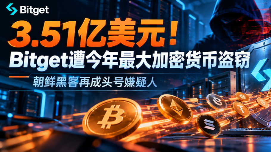 3.51亿美元！Bitget遭今年最大加密货币盗窃，朝鲜黑客再成头号嫌疑人