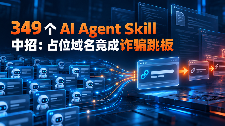 349 个 AI Agent Skill 中招：占位域名竟成诈骗跳板