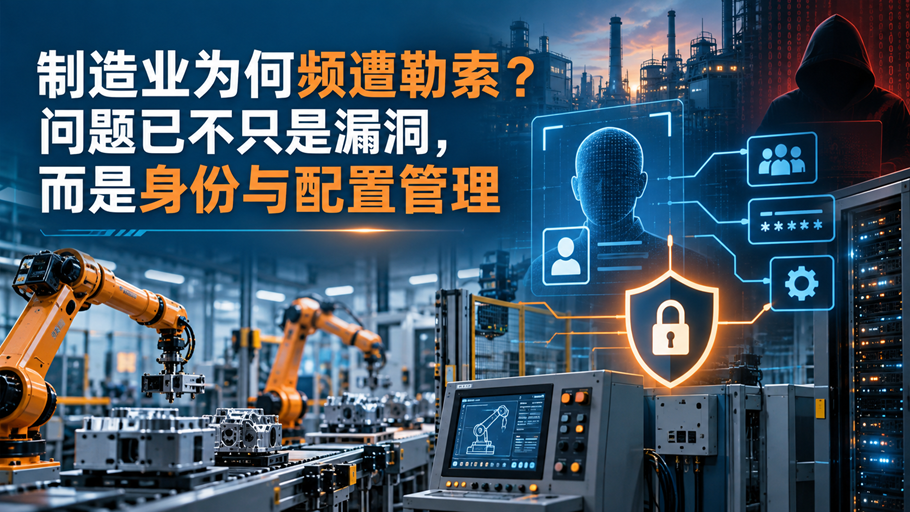 1790148363241523.png 制造业为何频遭勒索?问题已不只是漏洞,而是身份与配置管理_副本.png